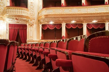 Rolgordijnen Theater Theatrical armchairs