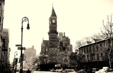 Poster clock tower in greenwich village © olly
