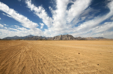 Mountains of nubian desert