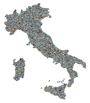Italy photo map with 2733 pictures