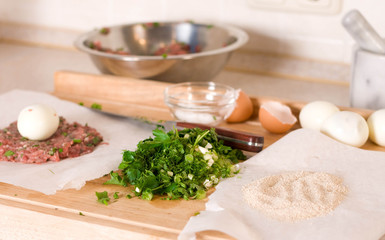 Ingredients for Scotch eggs