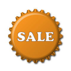 Chapa de botella con texto 