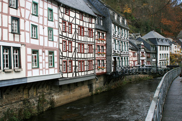 Fototapeta na wymiar Historic city of Monschau, Germany