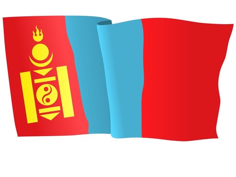flag of Mongolia