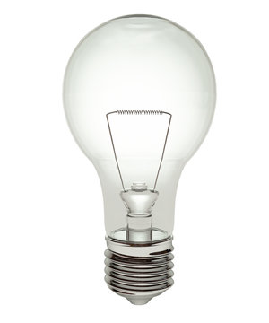 Light bulb isolated (with  clipping path)