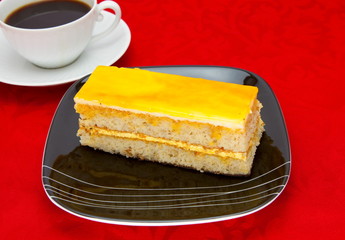 Cake in a plate