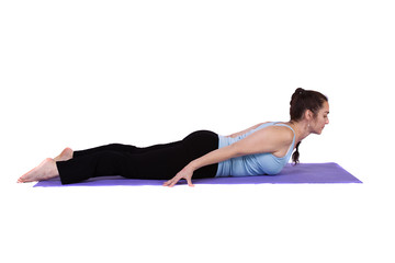 Woman in Yoga Position