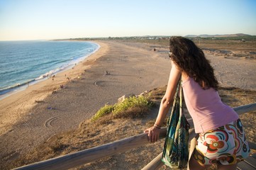 top view of zahora beach
