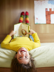 girl reading book