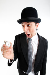 gentleman with watch