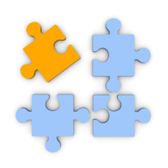 Obraz premium Seperated Piece.