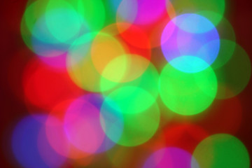 Christmas coloured  background - lights on Christmas tree