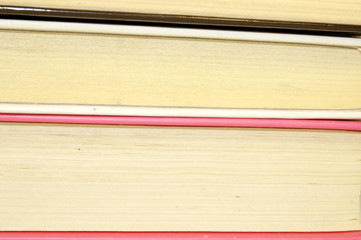 a part of books close-up