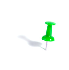 green push pin