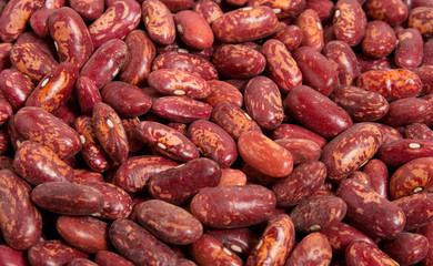 Red haricot beans - food background