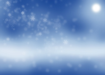 Fototapeta premium Christmas blu background