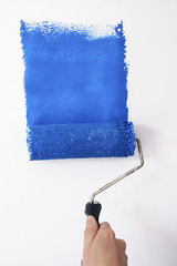 painting blue