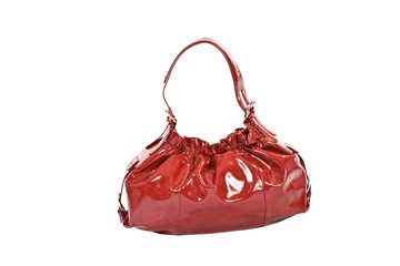 red fashion bag