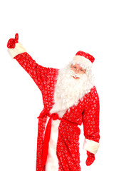 santa claus with thumb up