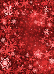 Red Snow Background - 18658373