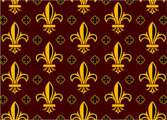 Fototapeta premium fleur de lis design pattern