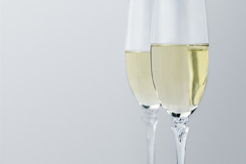 Edle Champagnergläser