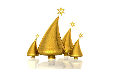 Golden Xmas Tree´s