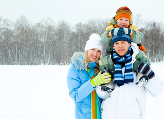 happy family outdoor