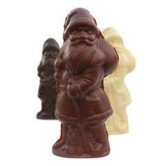 Péres Noël en chocolat