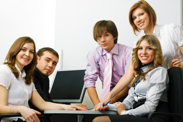 Young business team.