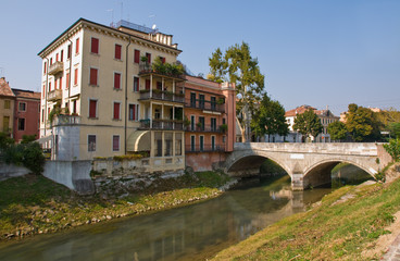 Fototapeta na wymiar Padova e i suoi canali - Riviera paleocapa