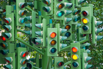 Traffic lights in London