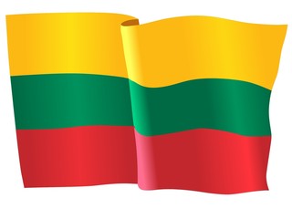 Obraz premium flag of Lithuania