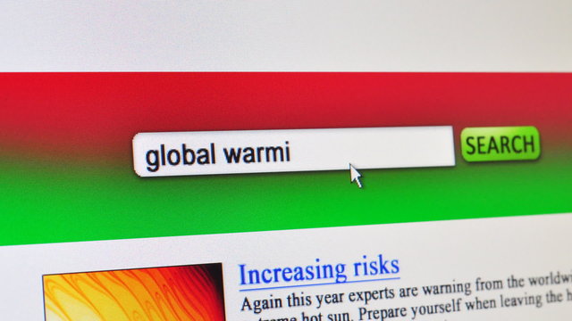 Global warming - fictional search engine