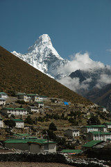 Everest-Gebiet mit Ama Dablam, Himalaja, Nepal