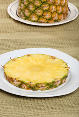 pineapple on a plate