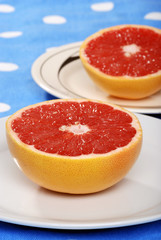 Fototapeta na wymiar Red Grapefruit Shallow Dof