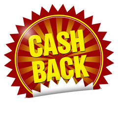aufkleber button siegel cashback cash back geld zurück