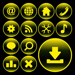 Vector collection of web buttons