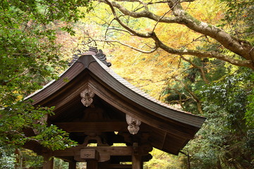 toit d'un temple de kurama