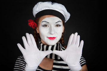 Portrait of a mime
