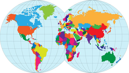 Vector illustration map of the World