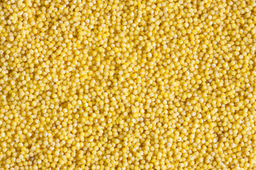 Yellow millet close up