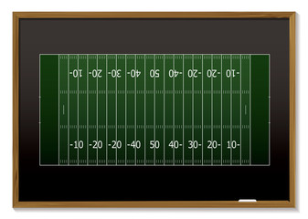 american football blackboard