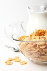 Breakfast with corn-flakes