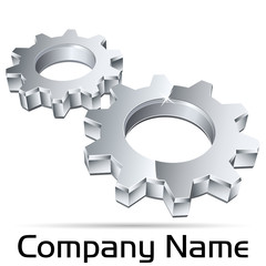 Mechanische Zahnräder - Logo