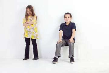 Fototapeta premium frere et soeur