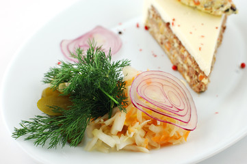 Salad from fresh vegetables