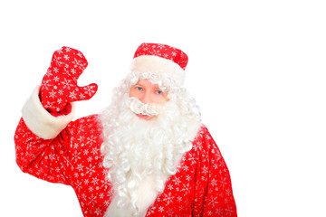 santa claus isolated on the white