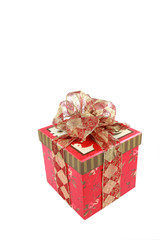 Pacco regalo di natale rosso